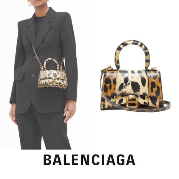 BALENCIAGA★バレンシアガ ショルダーバッグ コピー アワーグラスシェイプ★XS ★レオパード20100804